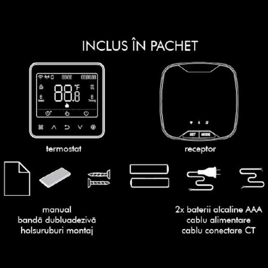 Termostat Inteligent Motan TH617 WRTS WiFi | Control Mobil Termostat Inteligent Motan TH617 WRTS WiFi | Control Mobil