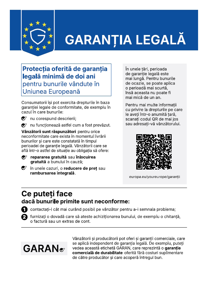 Drepturile tale privind garanția legală